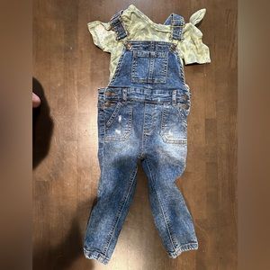 Overalls and shirt